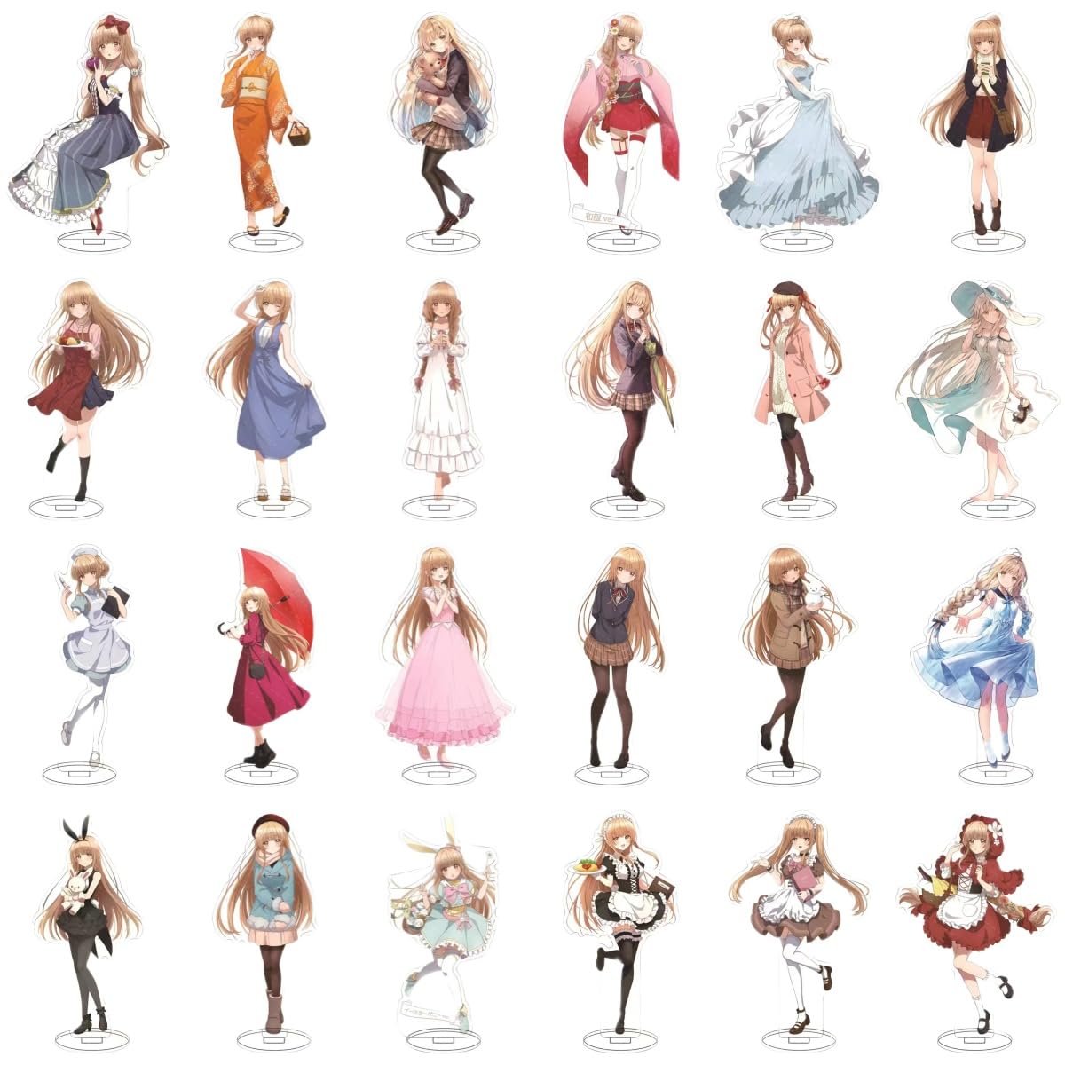 Amazon.co.jp: 椎名真昼 アクリルスタンド 34個模様 アクリルフィギュ