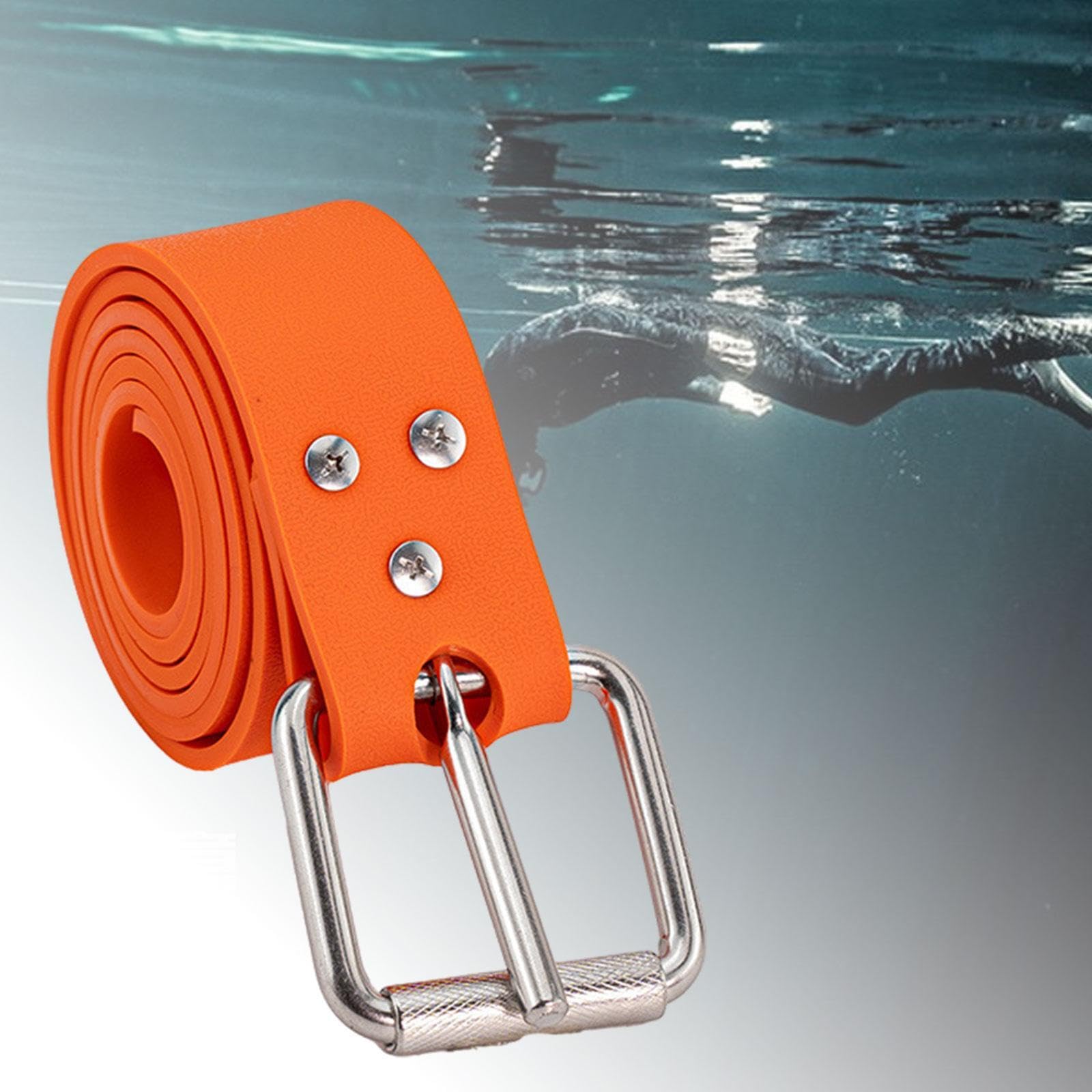 Cinturón de Lastre para, Cinturón de Lastre para Snorkel, 53,15" de Largo, Cinturón de Lastre para Buceo, Accesorios para, Buceo Libre.