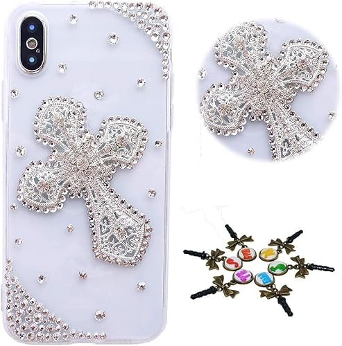 Miniatura 2 de STENES Sparkle - Funda compatible con Samsung Galaxy Z Fold 4 5G, elegante, hecha a mano en 3D, con diamantes de imitación, diseño de diamantes de
