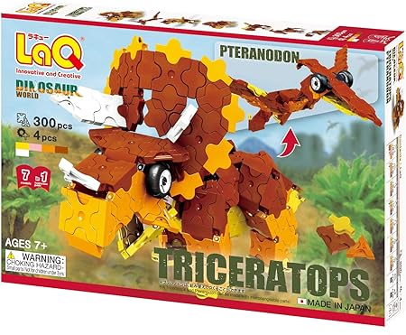 Amazon Co Jp ラキュー Laq ダイナソーワールド Dinosaurworld トリケラトプス プテラノドン おもちゃ