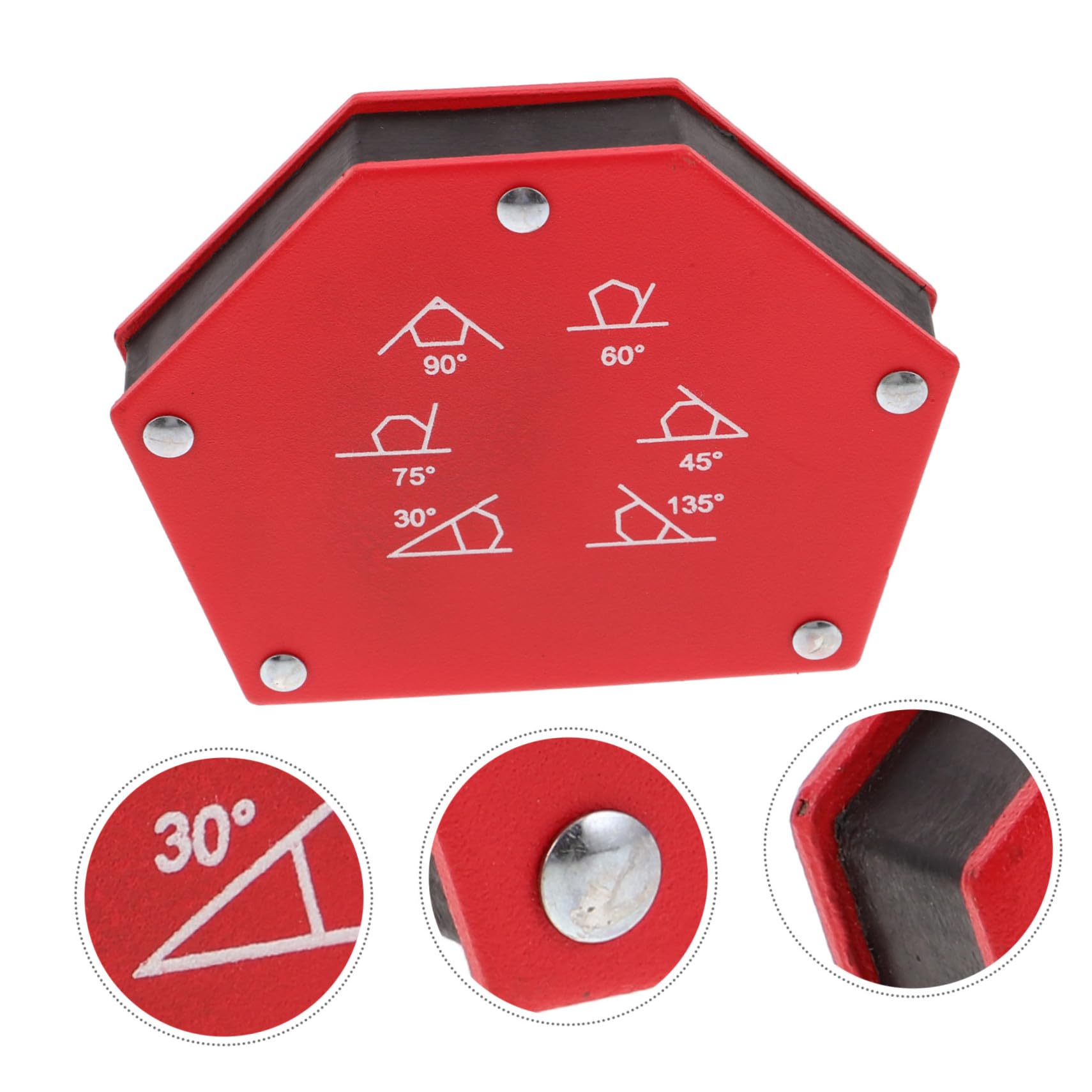 Angoily 33kg Accesorio De Soldadura Magnético Para Fijación De Soldadura Abrazaderas Magnéticas Cuadradas Para Mesa De Para Ángulos Grados Trabajos De