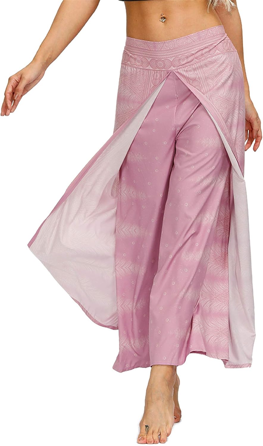 Women's Casual Pants Thailand Indonesian Style Printed Wide-Leg Pants Bohemia Fitness Yoga Pants Sweatpants