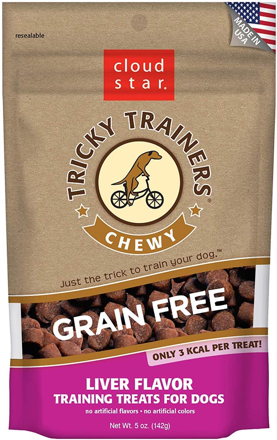 Tricky Trainers Chewy & Grain Free, Low Calorie Dog Training Treats, Baked in the USA