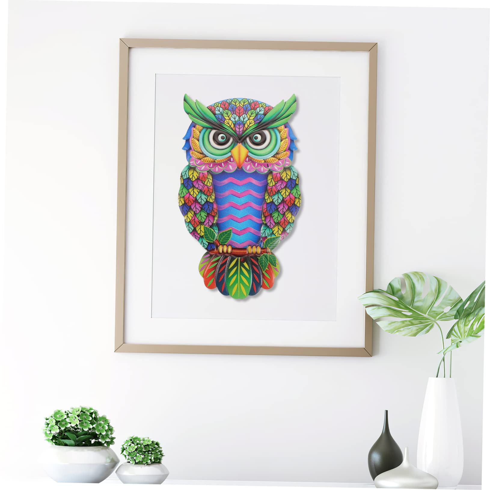 Amazon.co.jp: EXCEART 鉄のフクロウ 3d屋外ウォールアート