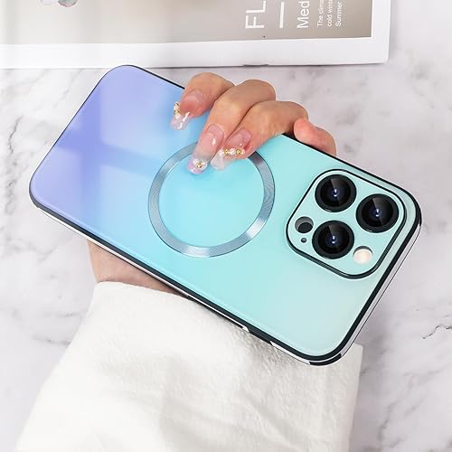 Miniatura 7 de Guppy Funda magnética compatible con iPhone 15 Pro Max, con protector completo de lente de cámara compatible con MagSafe resistente a los arañazos