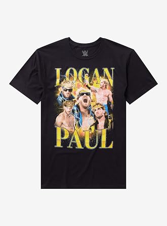 Hot Topic WWE Logan Paul Collage T-Shirt Black XL