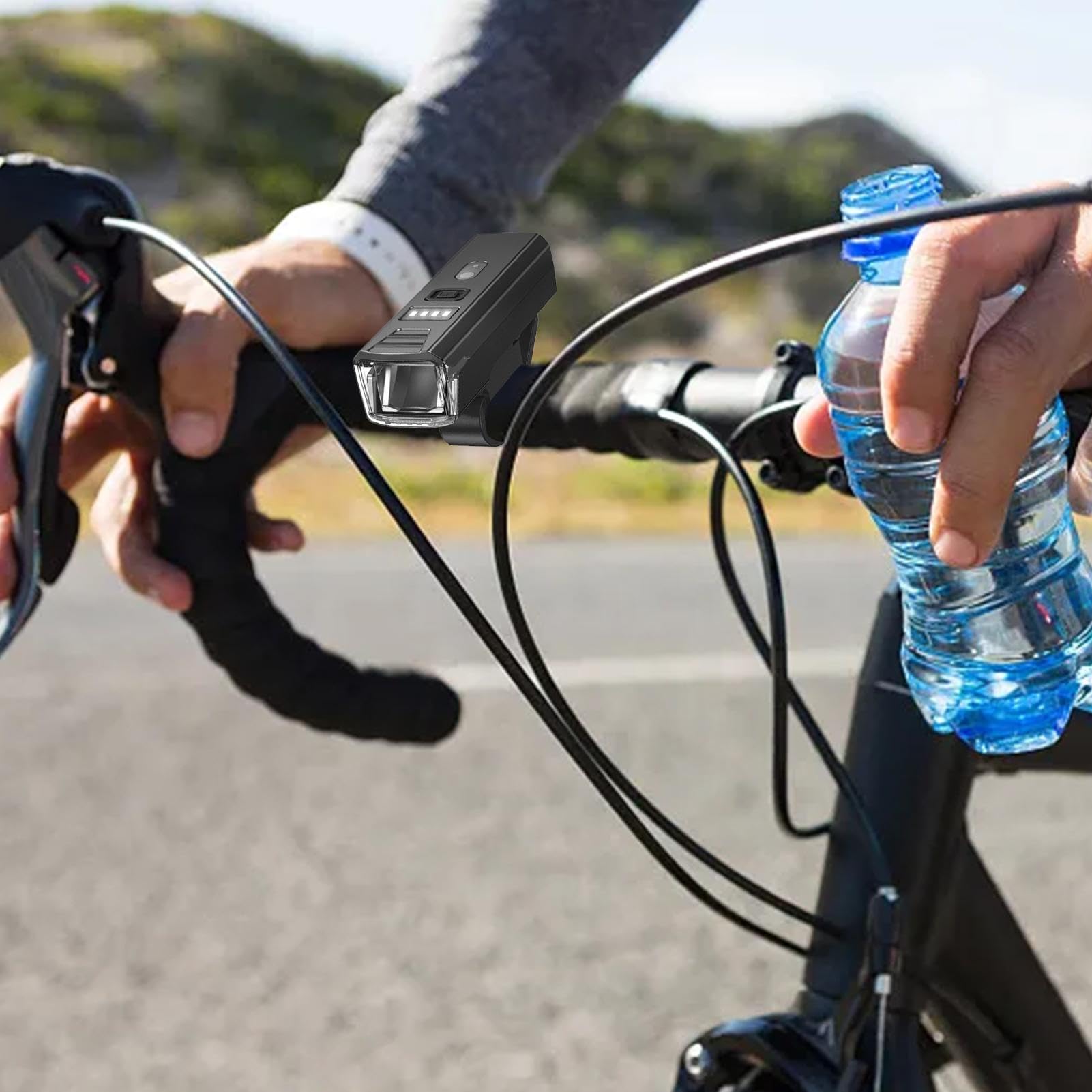 Ainiv Luci Per Bici LED, Faro Anteriore E Luce Posteriore Ipereabili - Foto 3