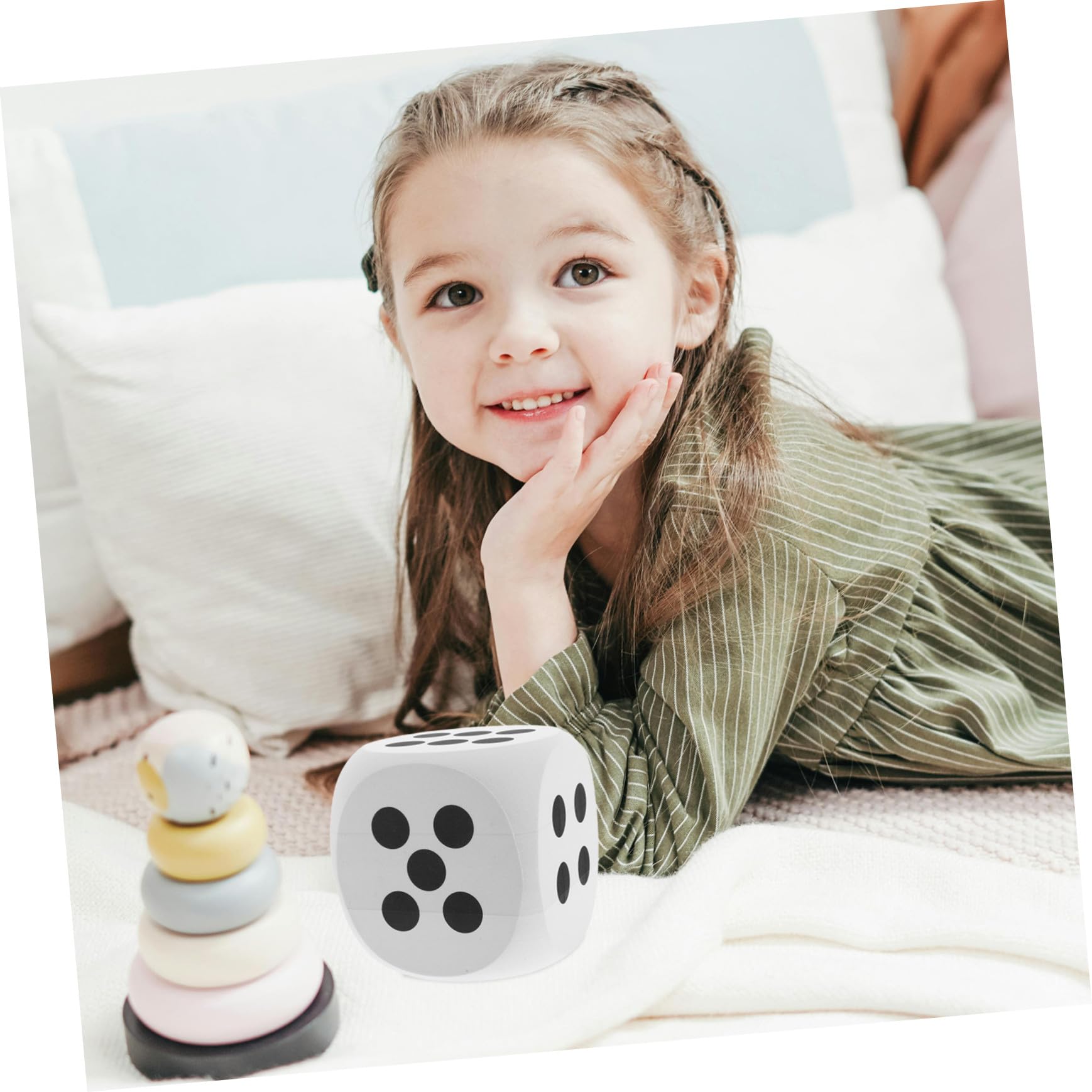 Mikinona Dado Gigante in Schiuma EVA con Bordi Arrotondati Dado Morbido Jumbo per Giochi da Tavolo Eventi e Attività Educative per Accessorio Decorativo Resistente e Sicuro