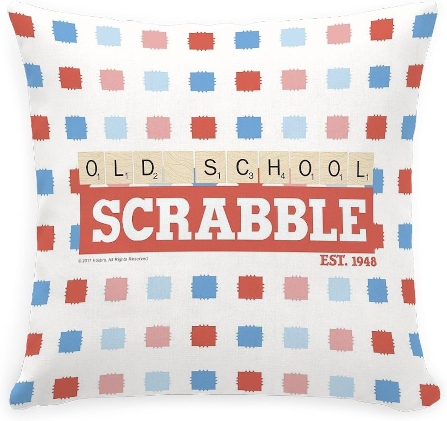 CafePress Old School Scrabble Everyday Pillow Square Pillow, Decorative Accent Pillow Woven
