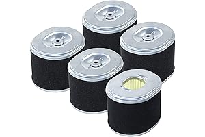 5 Pack High-Flow Performance Washable Engine GX390 Air Filter