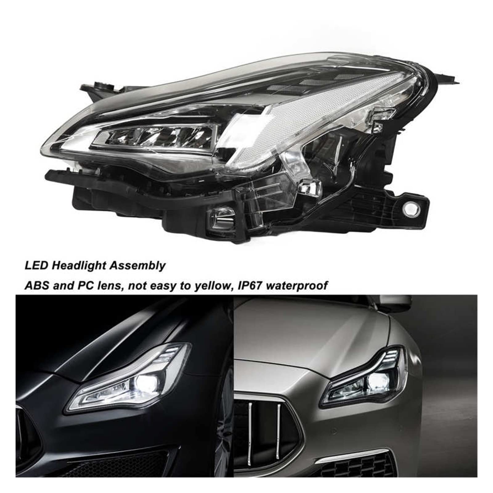 2015 マセラティクアトロポルテ　ヘッドライト 自動 LED ライトヘッドライトアセンブリマセラティクアトロ