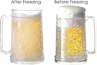 Vista 4 de Auhafaly Taza congeladora de doble pared, taza de hielo aislada con gel de 16 oz/15.2 fl oz (juego de 2)