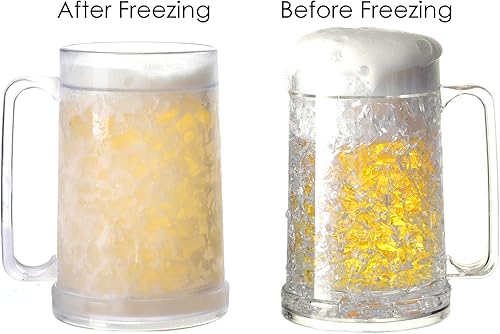 Miniatura 4 de Taza congeladora de doble pared, taza de hielo aislada con gel de 16 oz15.2 fl oz (juego de 2)