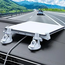 FONKEN Starlink Mini suporte de carro para painel e para-brisa, adequado para a maioria dos veículos, garante sinal de satélite estável
