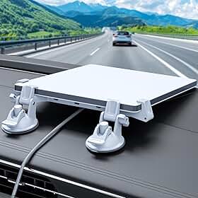 FONKEN Starlink Mini suporte de carro para painel e para-brisa, adequado para a maioria dos veículos, garante sinal de satélite estável