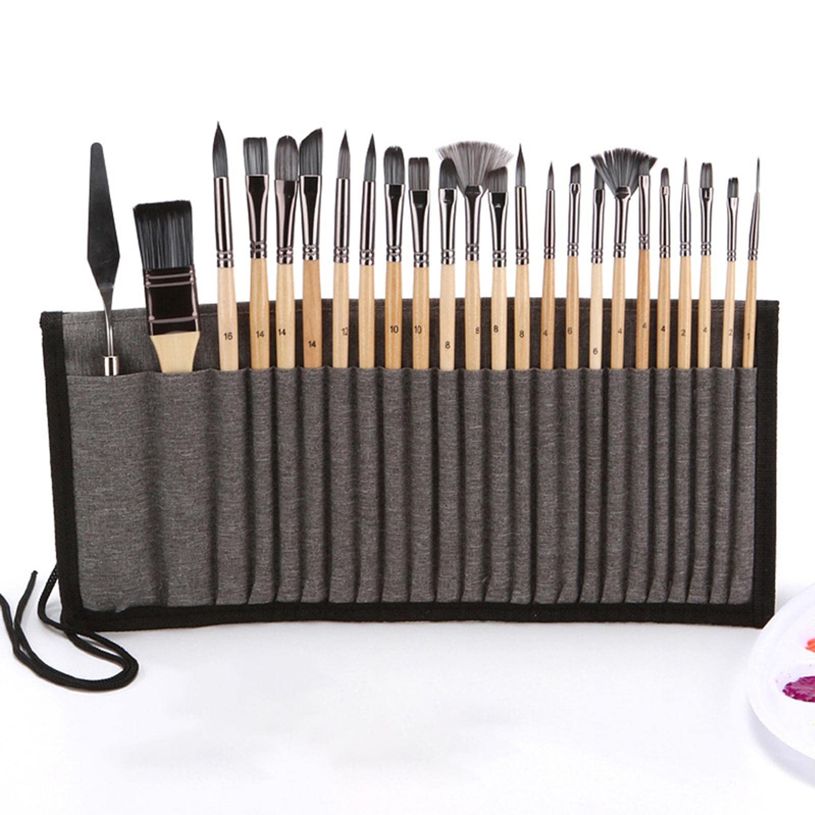 Colcolo 24 Teiliges Professionelles Pinselset für Aquarell Anfänger