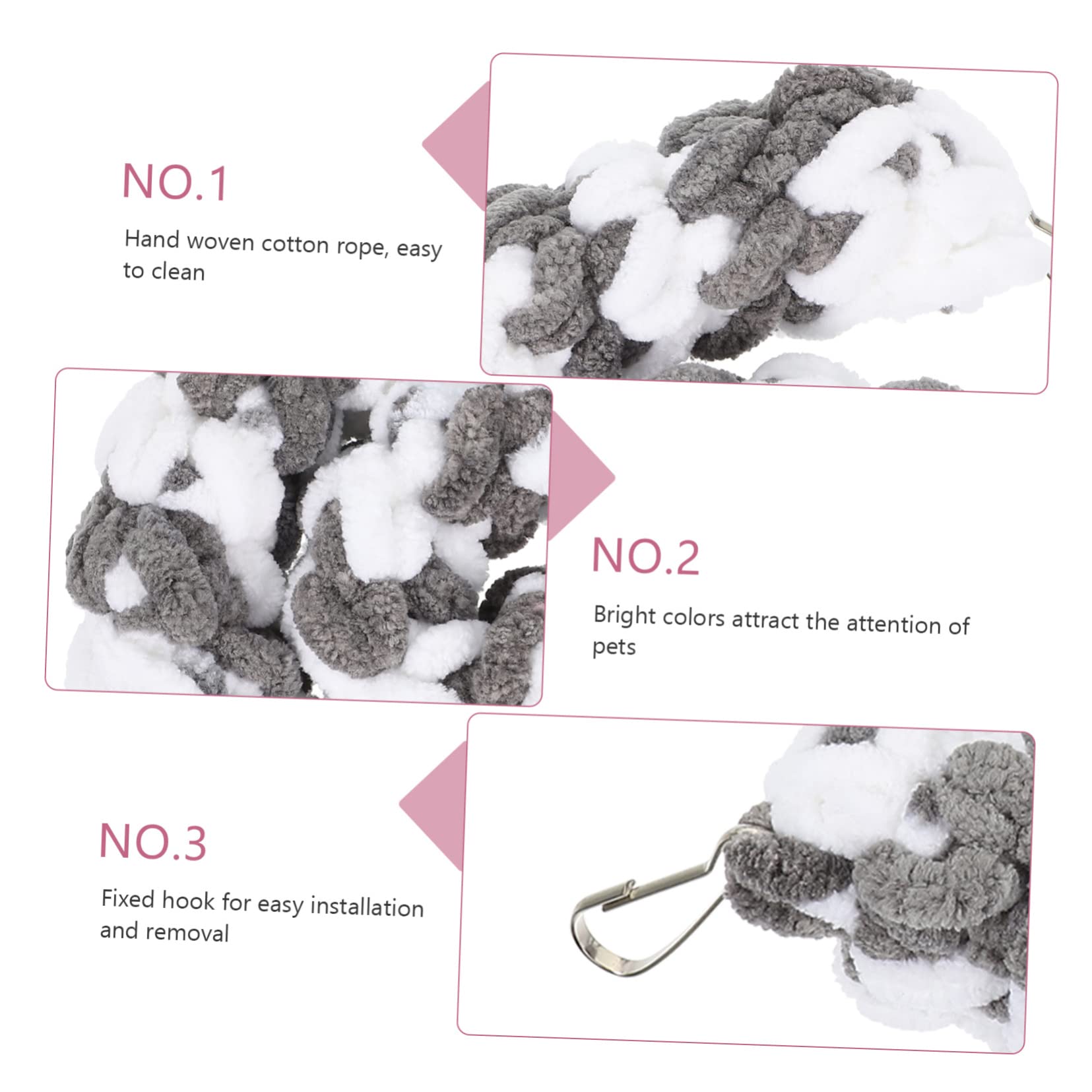 Angoily 5pièces Corde à Grimpe pour Hamster Et Petits Animaux Jouet pour Enrichissement Et Exercice Décoration Suspendue pour Cage Améliore Équilibre Et Le