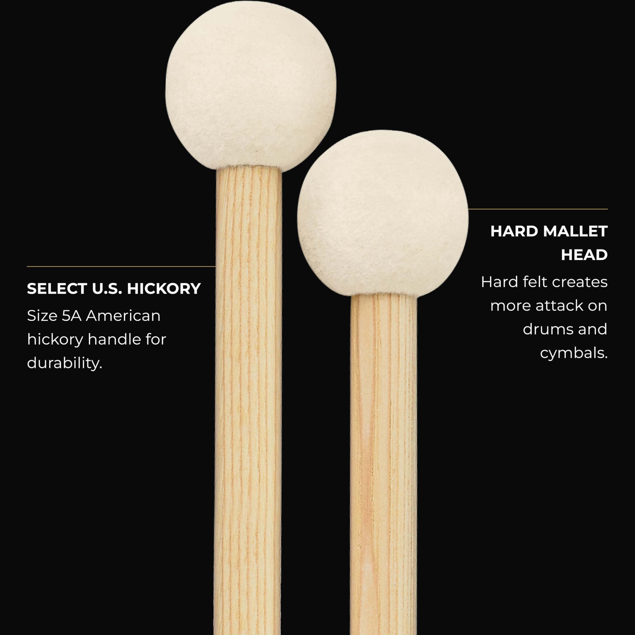 Meinl Hard Drumset Mallet - Mazzuolo per percussioni da concerto