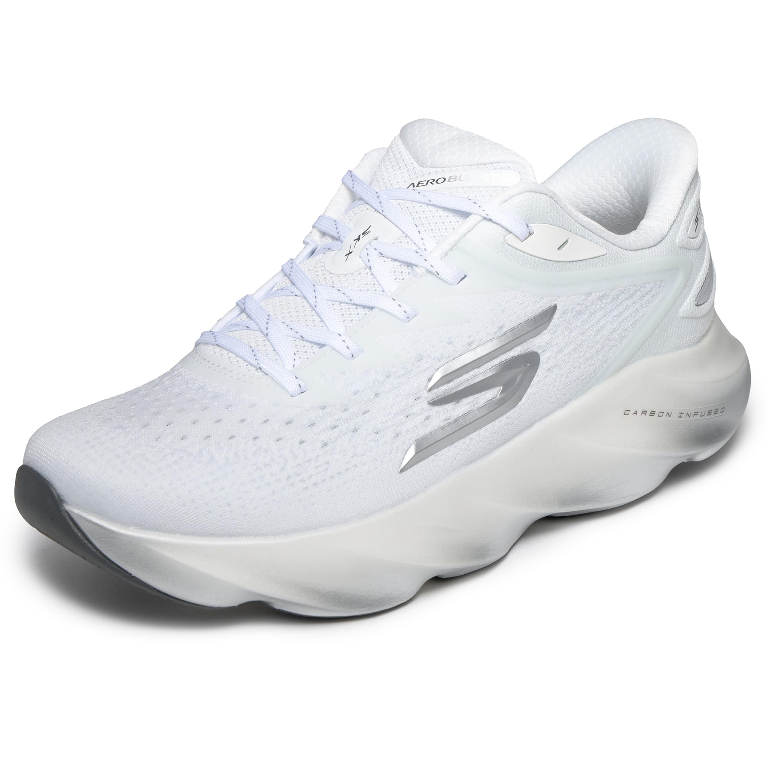 Skechers Herren Skx Aero Burst SI Slip-InTurnschuhe | Hyper Burst Ice Cushioning, Carbon-Infused H-Plate, Arch Fit Einlegesohle, Goodyear Gummi-Außensohle, maschinenwaschbar