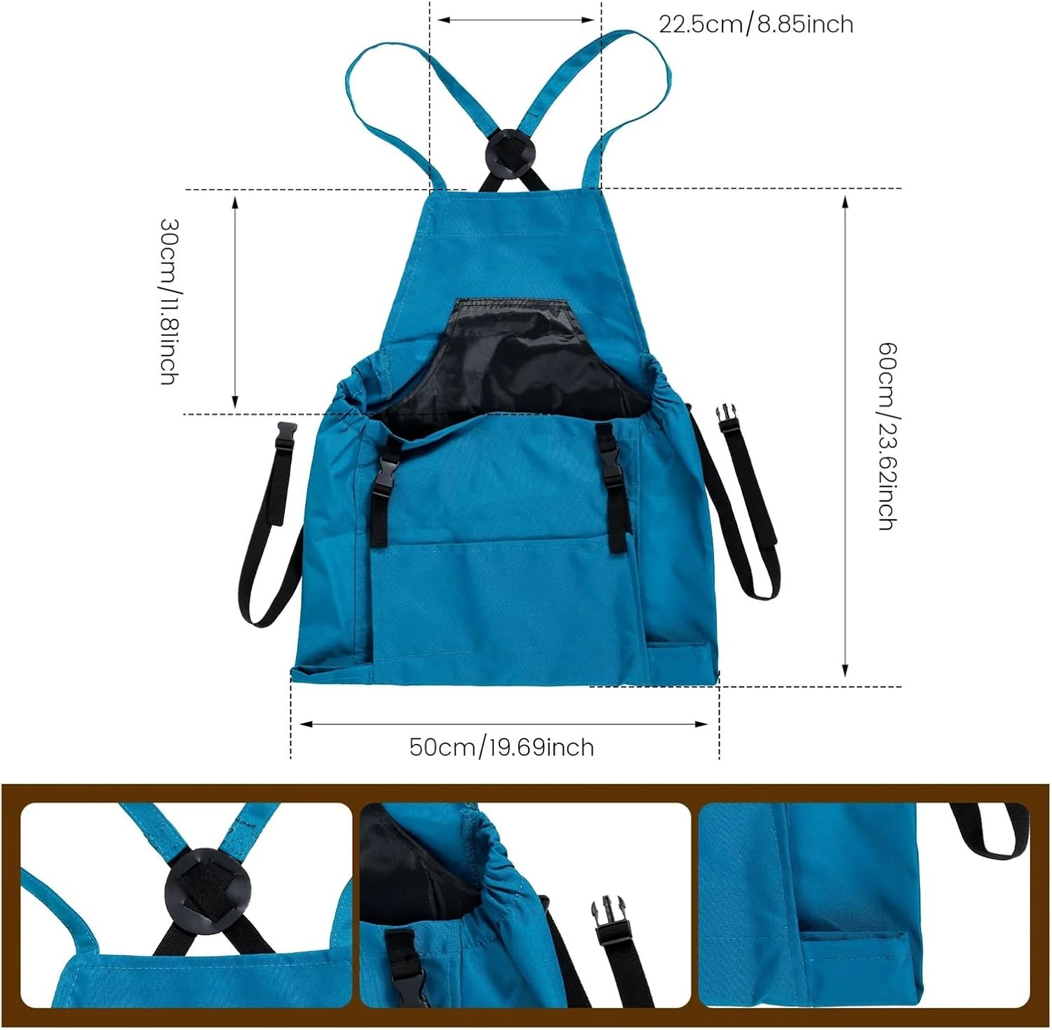 Gardening Apron Gardening Apron Large Capacity Storage Picking with Fast Release