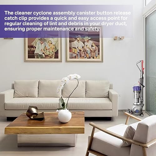 Miniatura 6 de superbobi Reemplazo de clips de cierre de botón de liberación de botón de ciclón al vacío para Dyson DC41, DC43, DC65