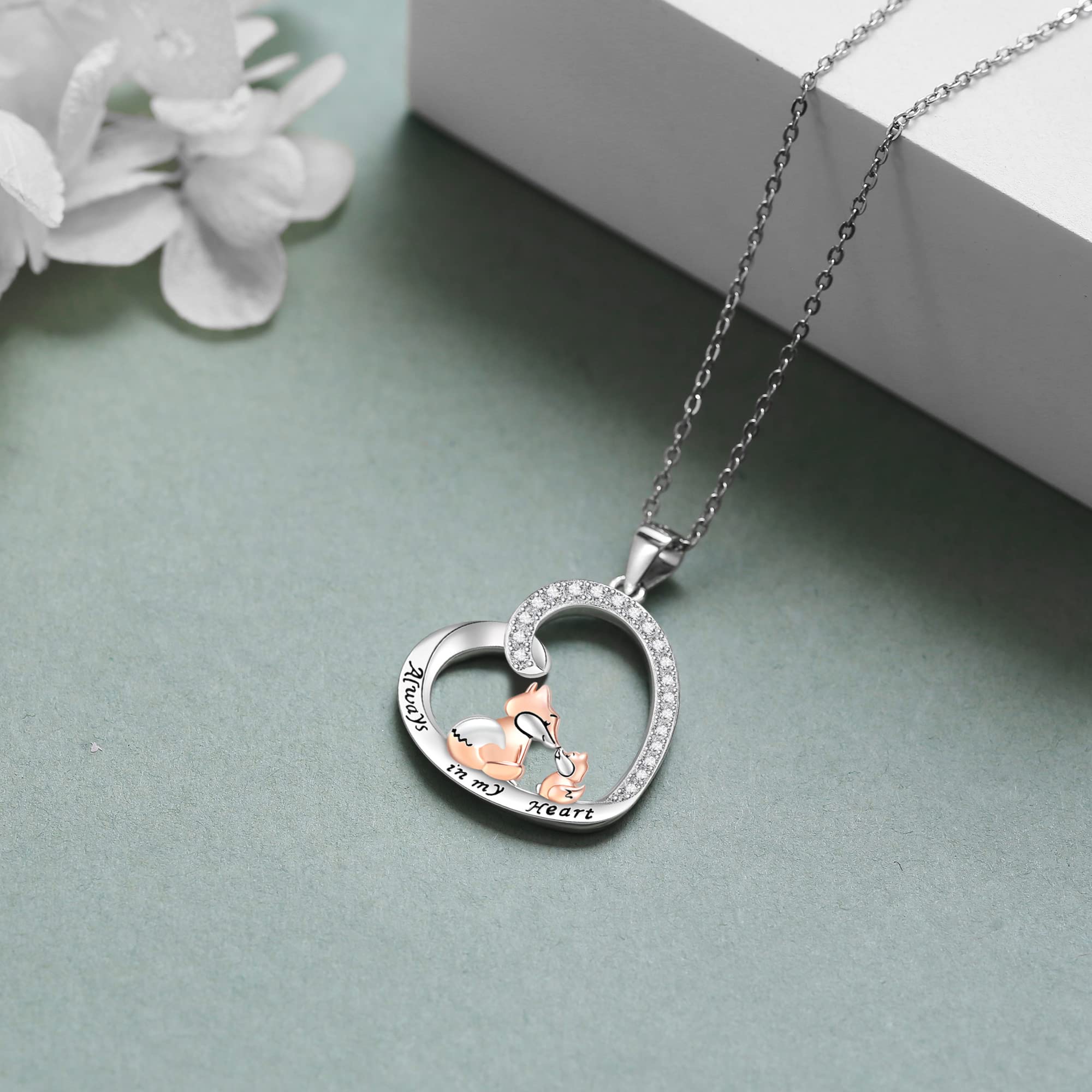 ONEFINITY Huhn/Dinosaurier/Koala/Fuchs/Narwhal/Elefanten/Delfin/Giraffe/Mama Bär/Marienkäfer/Kardinal Kette 925 Sterling Silber Delfin Anhänger Halskette Tier Schmuck Geschenk für Frauen Damen