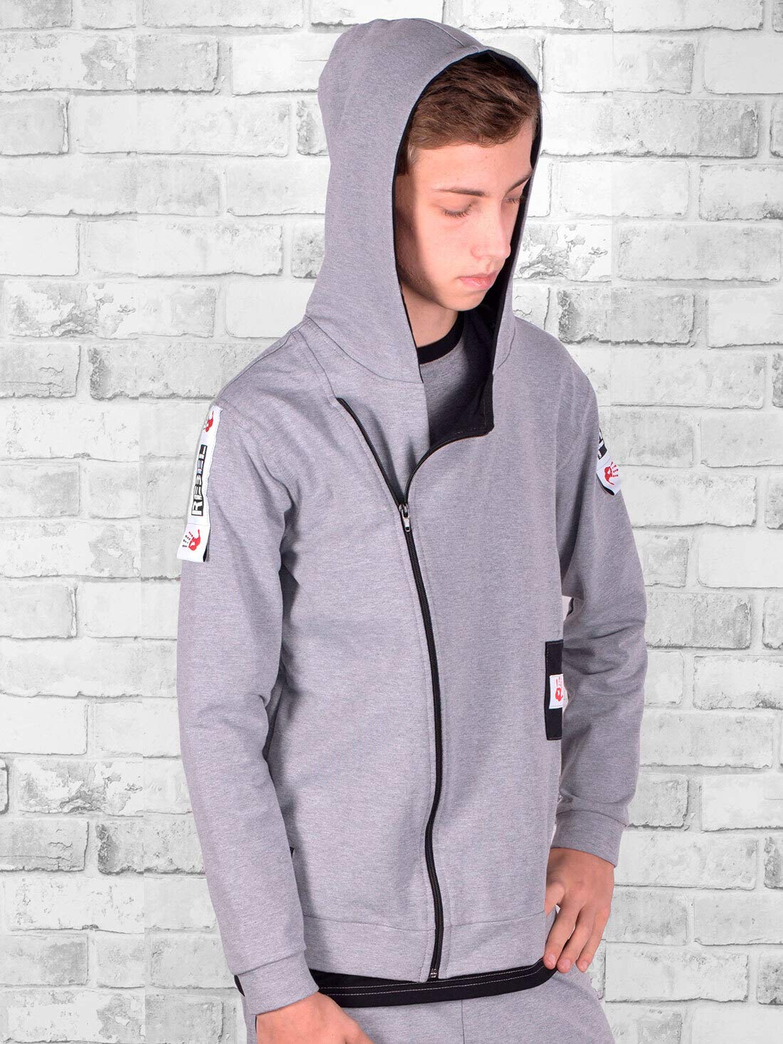 BEZLIT Jungen Kapuzenjacke mit Reißverschluss – Kinder Hoodie Sweatjacke Baumwolle, Zip Hoodie Freizeit Sport Jacke, Größen 104–164, Made in EU