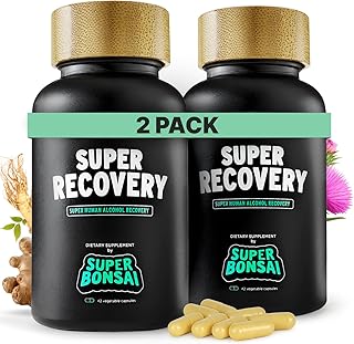 SuperBonsai Super Recovery Capsules for Post Celebration and Morning Relief - All Natural Holistic Support - 3 Capsules Taken Before Drinking and an Optional Serving After (28 Servings)