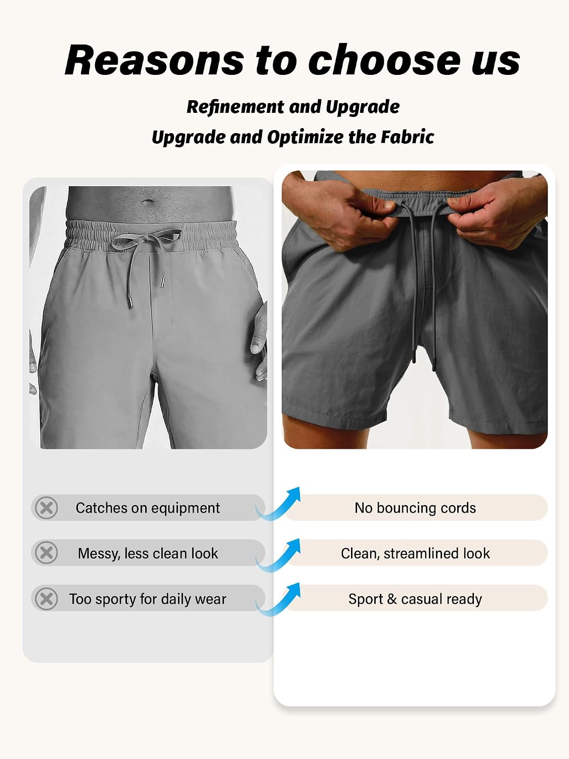 Comdecevis Mens Running Shorts 5 Inch Inseam Quick Dry 2 in 1 Lightweight Gym Workout Athletic Shorts