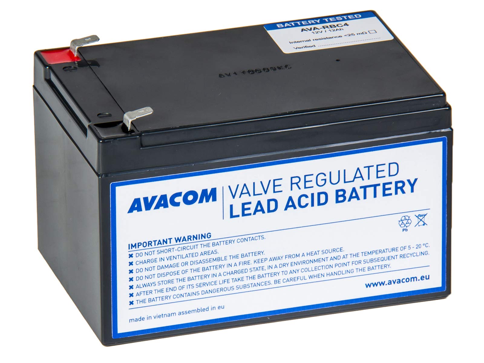 AVA-RBC4 sostituo per RBC4 di continuità-batteria nero