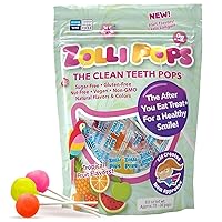 Vista 9 de Zollipops Paletas Clean Teeth, sabores tropicales, 16 onzas