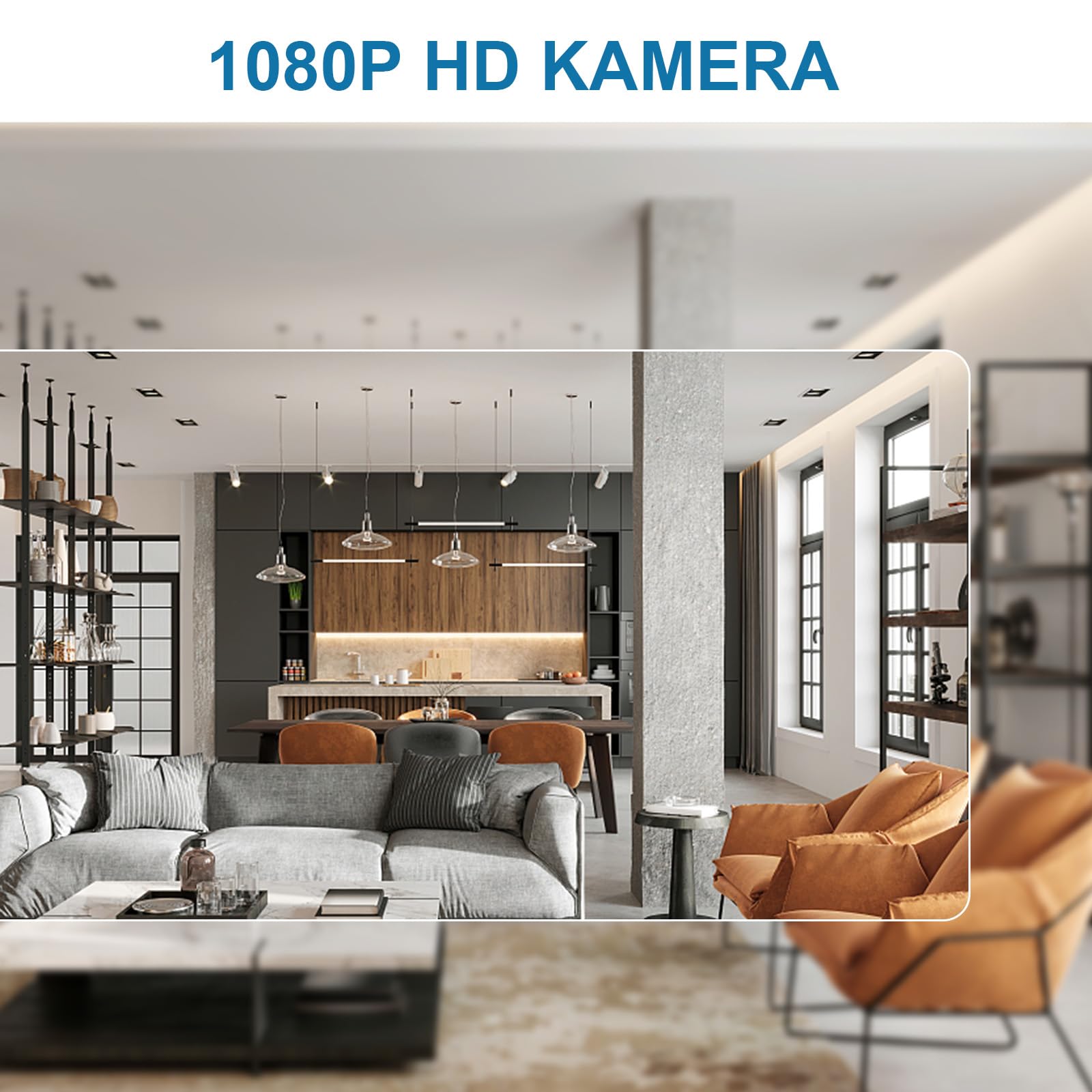 sakalaka 1080P HD Mini Überwachungskamera Videokamera für Innen und Außen
