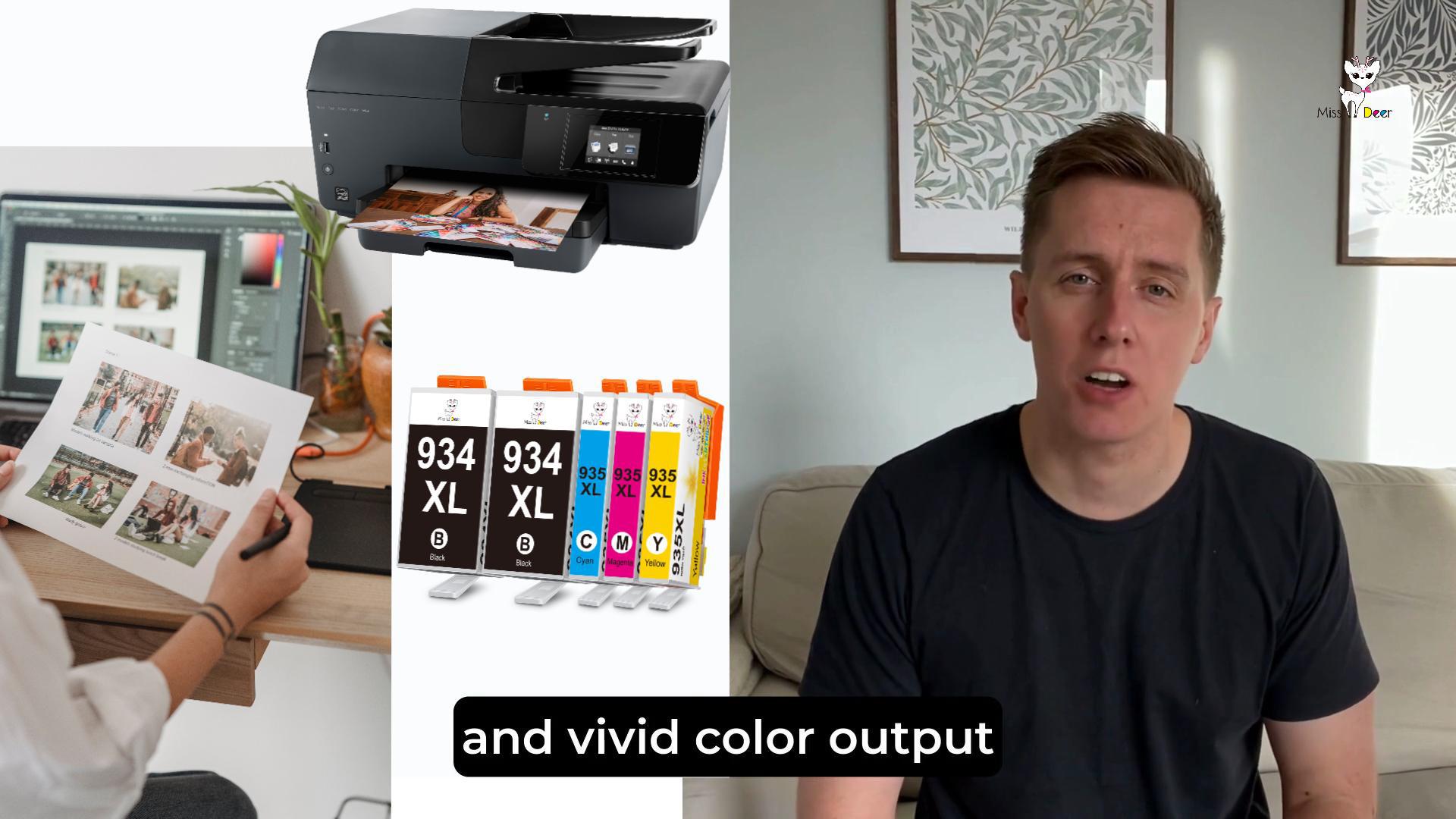 4 PACKS Cartouches Rechanges Pour HP 934XL 935XL Pour HP Officejet Pro