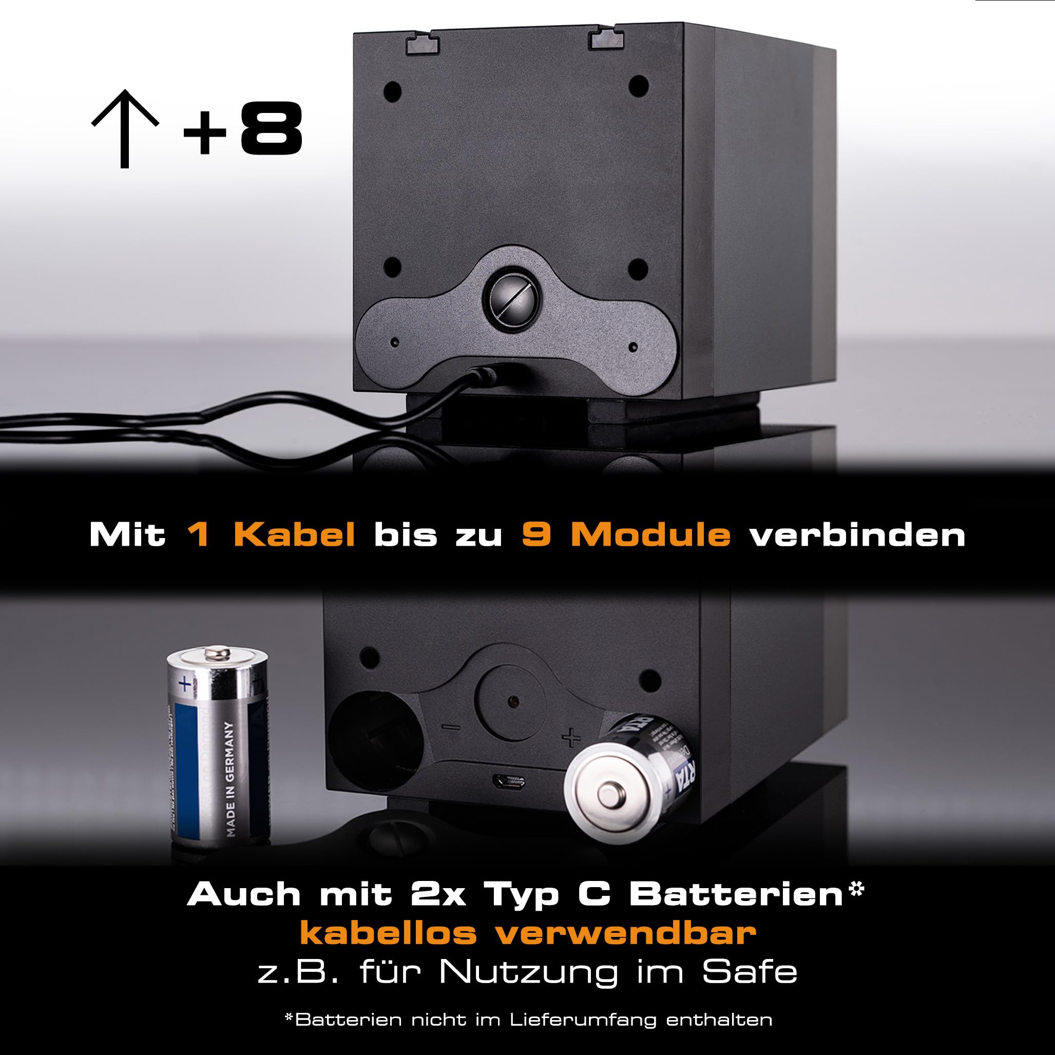 botta Uhrenbeweger mit leisen Direktantrieb, 9 Programme, USB/Batterie
