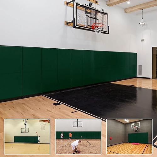 PROGOAL 2" Thick Foam Protection Wall PadGym Basketball-Court ProtectorsDurable Waterproof Padding for Wall-Mounted Basketball Hoops(60" L x 20" W)