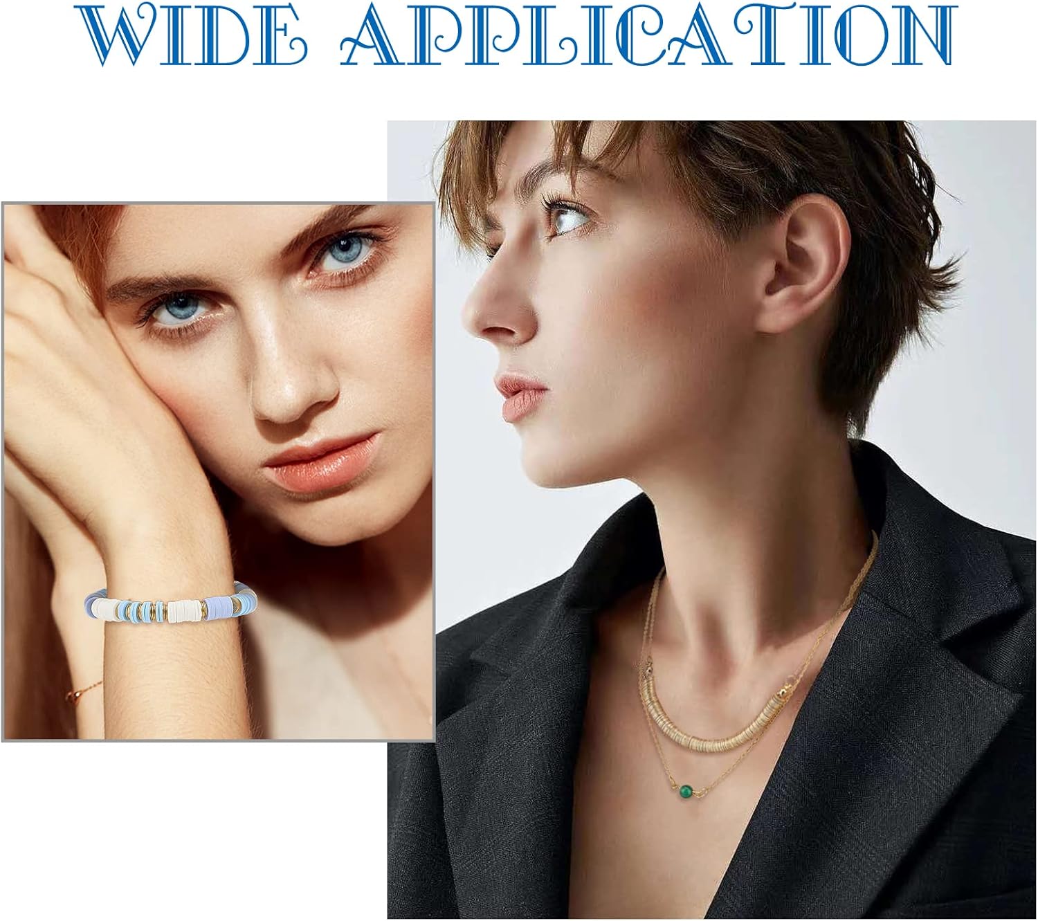 PH PandaHall 300pcs Gold Flat Round Heishi Beads, 6mm Brass Spacer Beads Golden Rondelle Beads Long-Lasting Beads Disc Loose Beads for DIY Craft Necklace Bracelet Earring Jewelry Making, Hole 1.2mm - Image 3