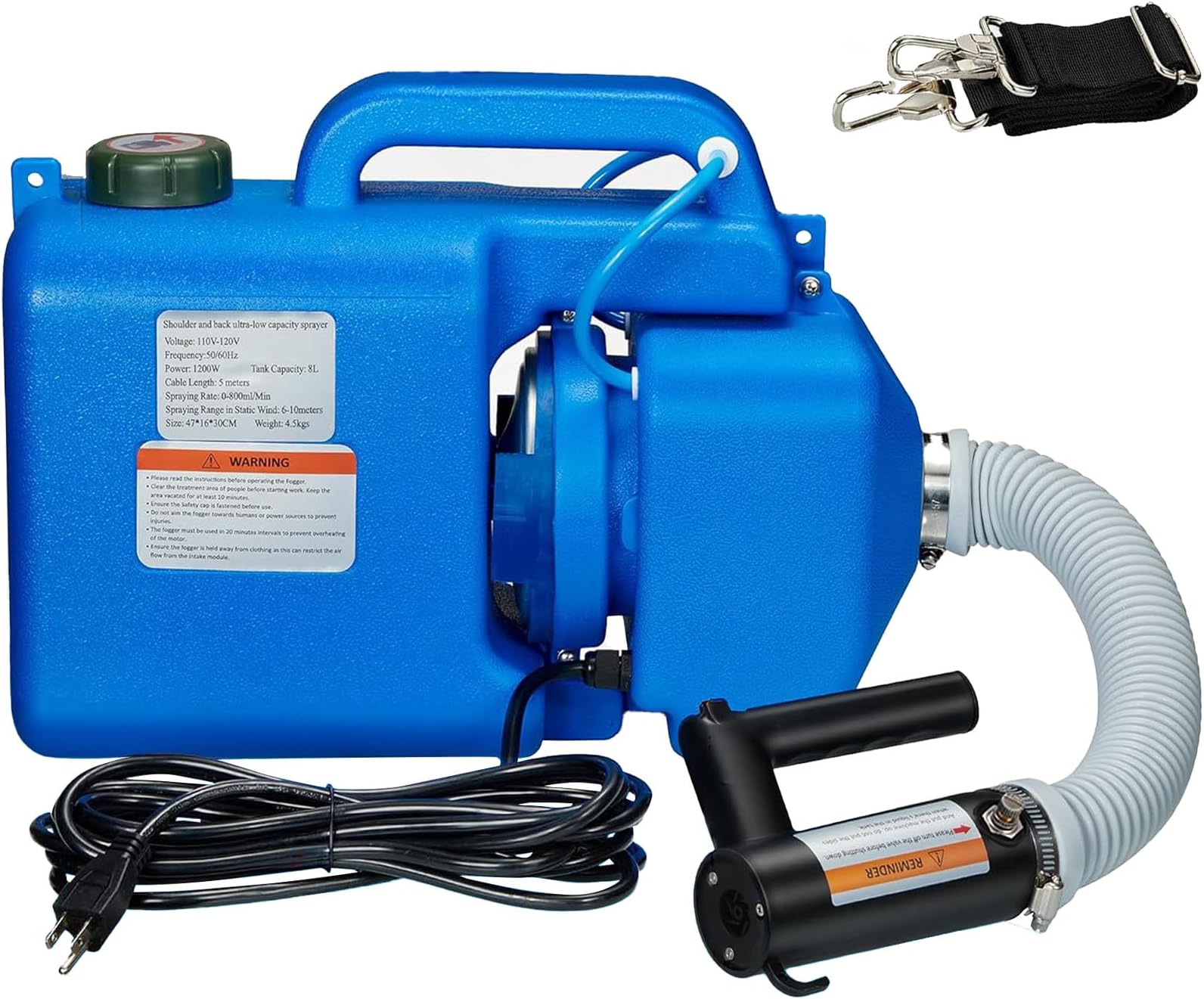 Sylvan 2.0 HIGH Powered Corded ULV FOGGER Backpack Built