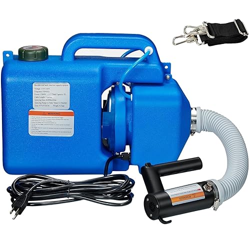 LONYEON Máquina eléctrica ULV de 8L con atomizador de niebla fría de mochila, tasa de flujo ajustable, rociado de área grande para el hogar,