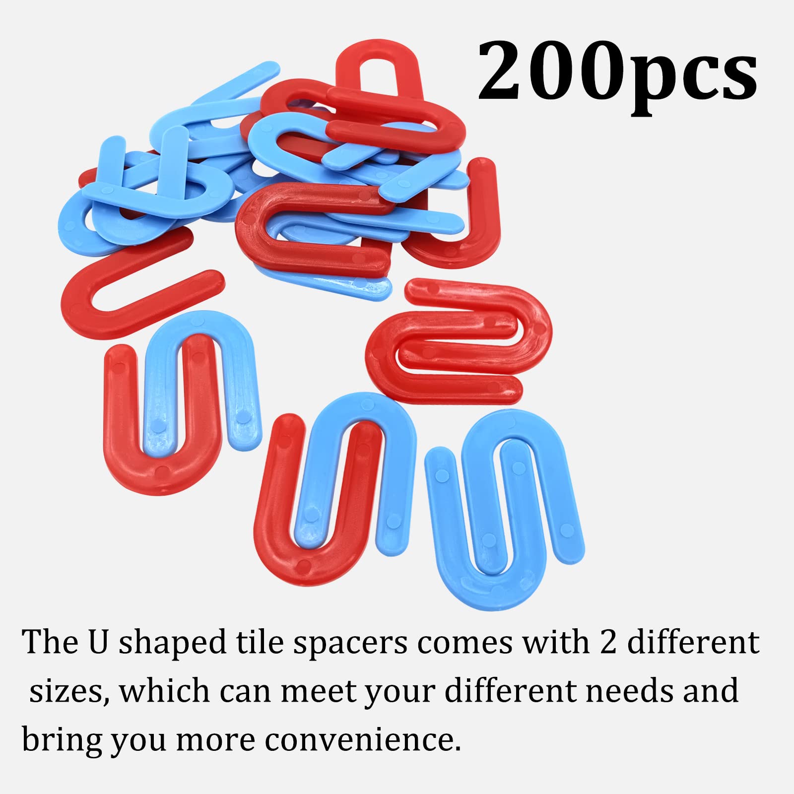 Tile Shims - 200 Pack Red & Blue Spacers -6