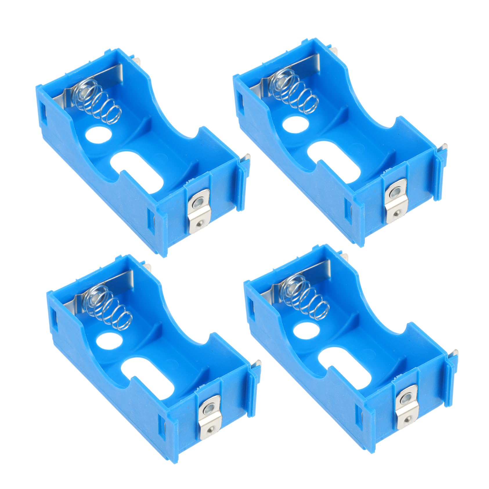 HANABASS 4pcs Plastic Terminal Battery Case Electricity Experiment Teaching Tool for Physics Easy to Use Plastic Design for Educational Use Random Colors