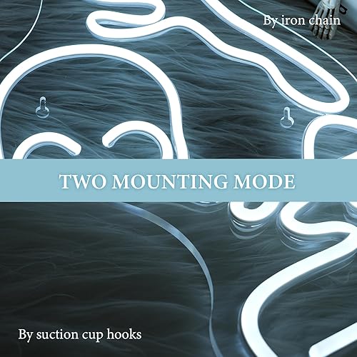 Miniatura 7 de Looklight Letrero de neón de calavera de esqueleto para decoración de Halloween, luces LED de esqueleto de Halloween para dormitorio, puerta