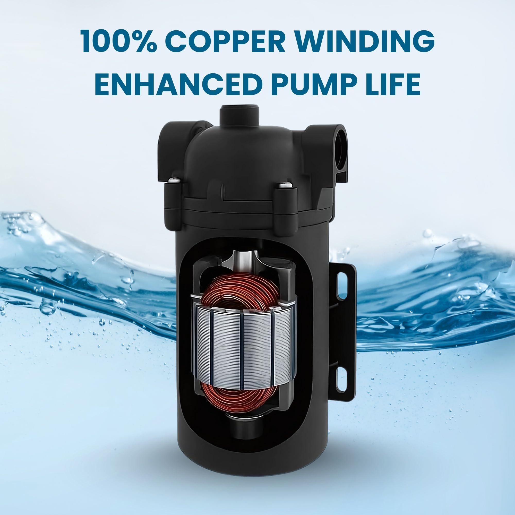 AMPEREUS RO Booster Pump - High Water Pressure -5