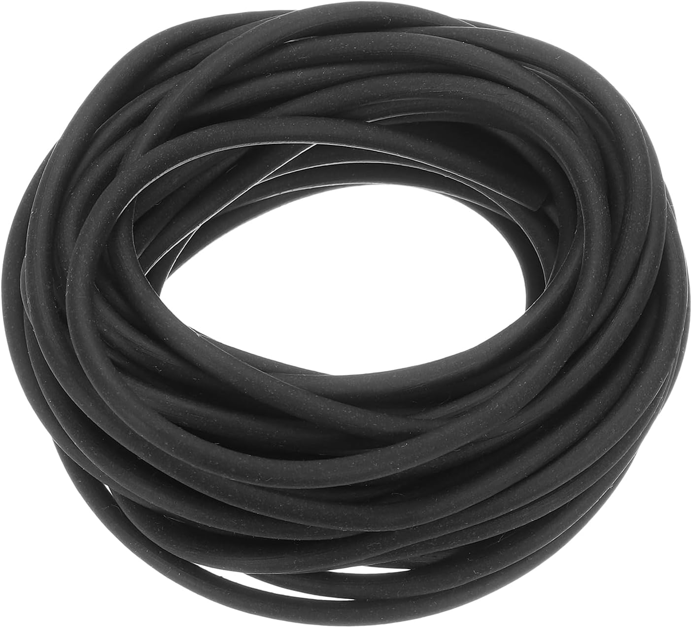 uxcell Silicone Foam Seal Strip, 3mm(0.12") Dia 6 Meters(19.69 Ft) Long Sponge Rubber Weather Seal Strip Round Rubber Cord Solid for Machinery and Industries, Black