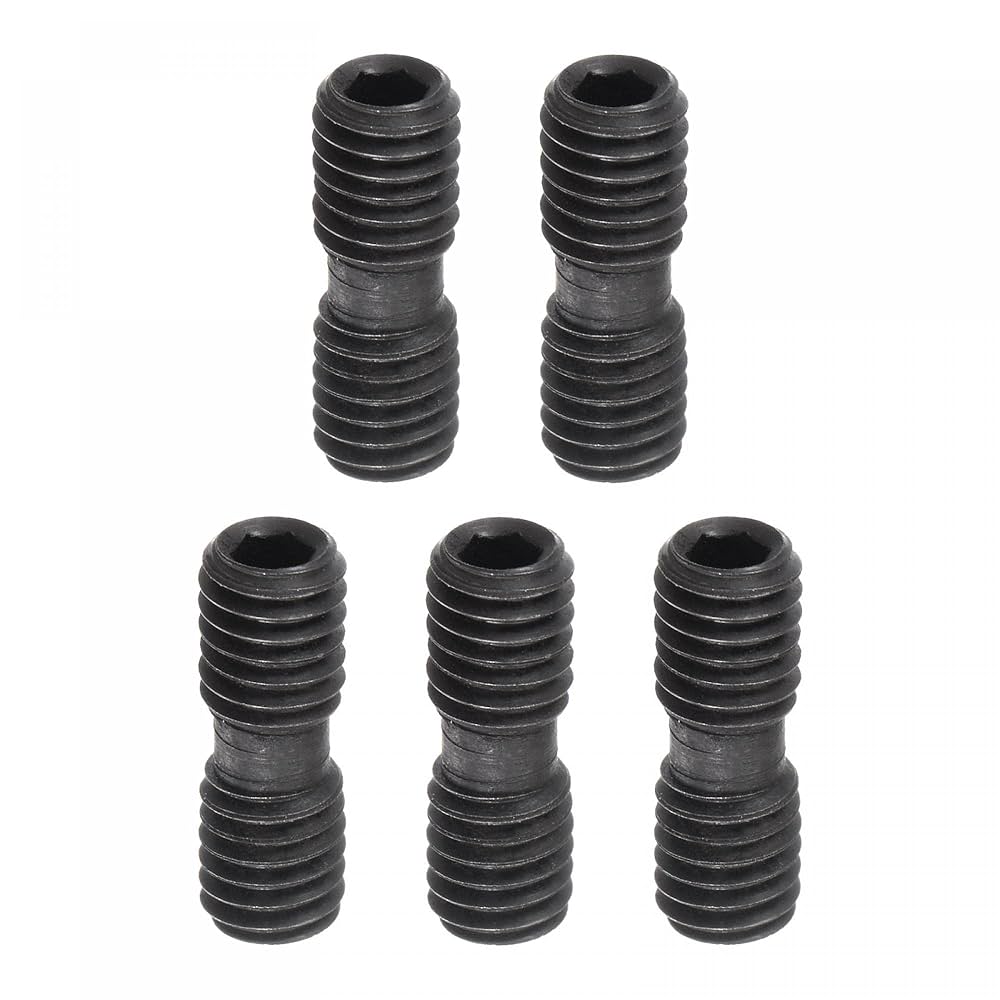 Amazon | uxcell 六角頭セットネジ ダブルヘッド シングルホール