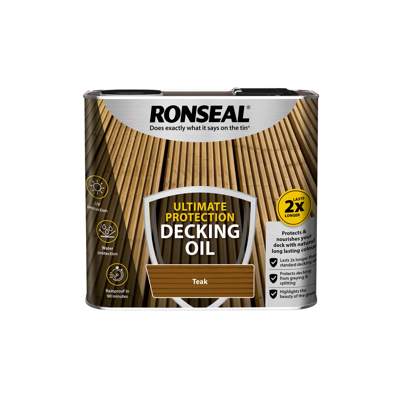 Ronseal Ultimate Protection Decking Oil 2.5L Teak