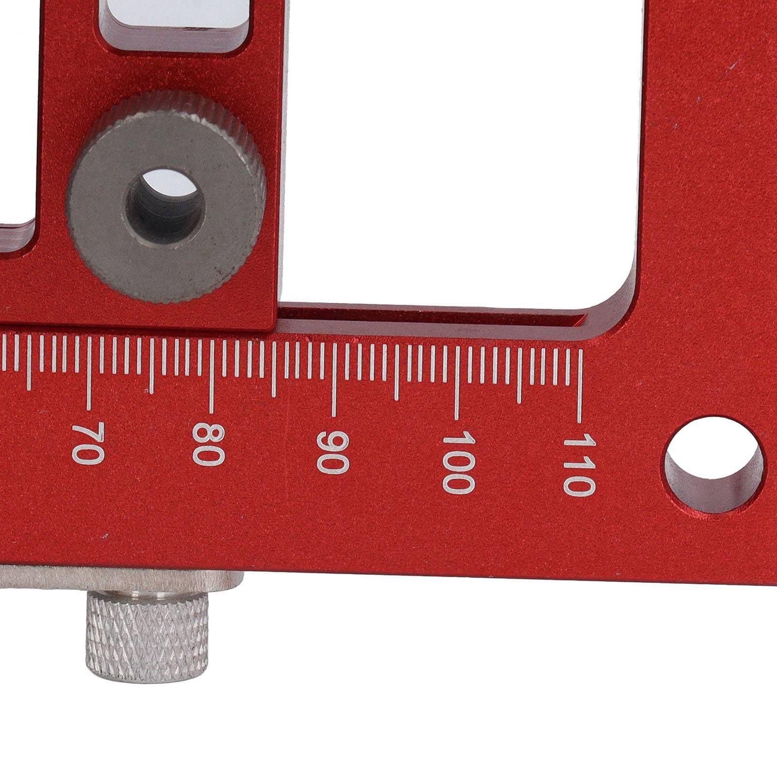 CHICIRIS Plantilla de Taladro para Bisagras de Metal Duradera con Posicionamiento Flexible para Ensamblaje de Gabinetes y Puertas, Adecuada para Carpinteros Profesionales y Aficionados, Completa con