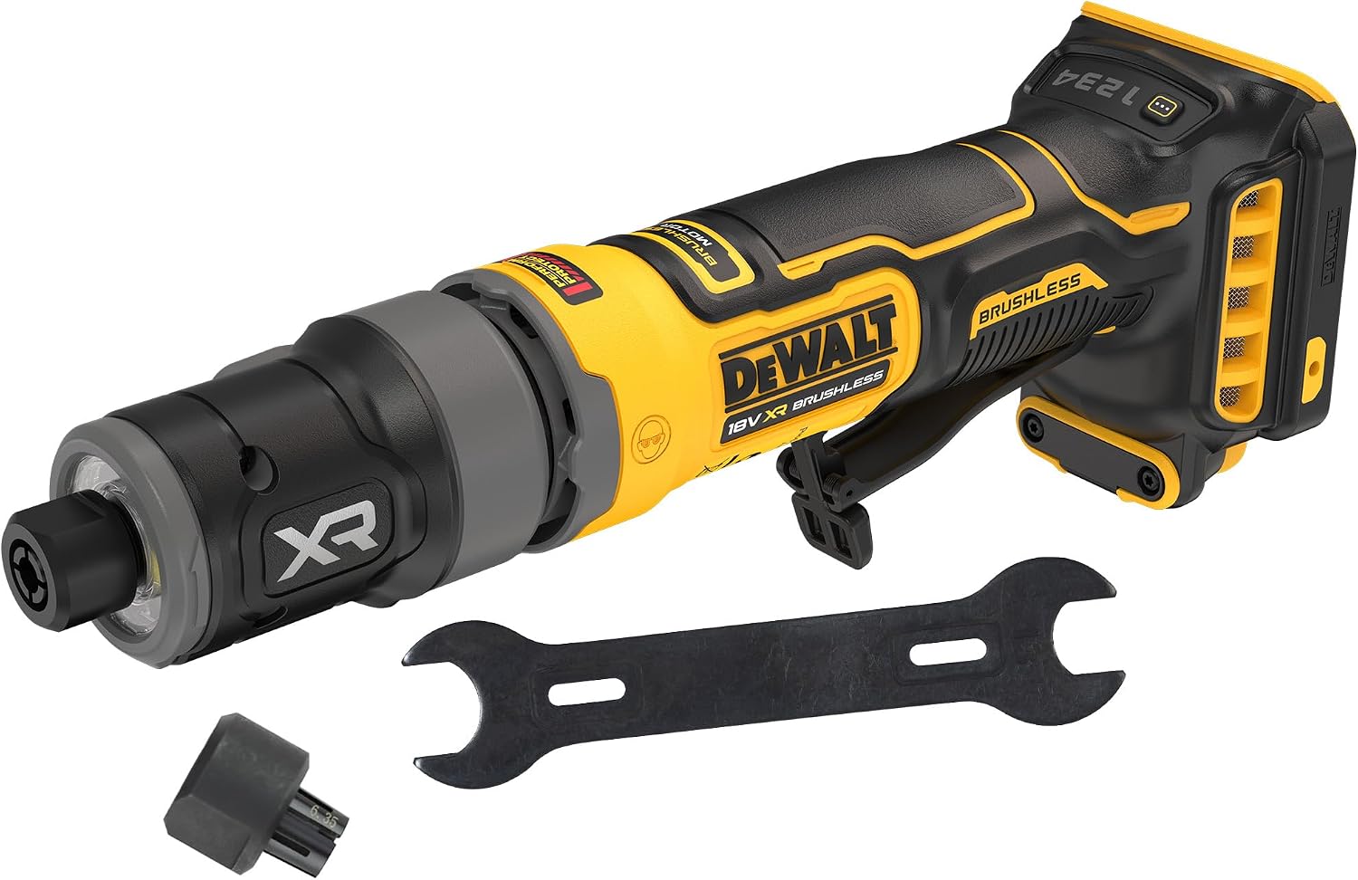 DEWALT 18V XR Brushless Compact Stick Grinder, Device Only, DCG420N-XJ
