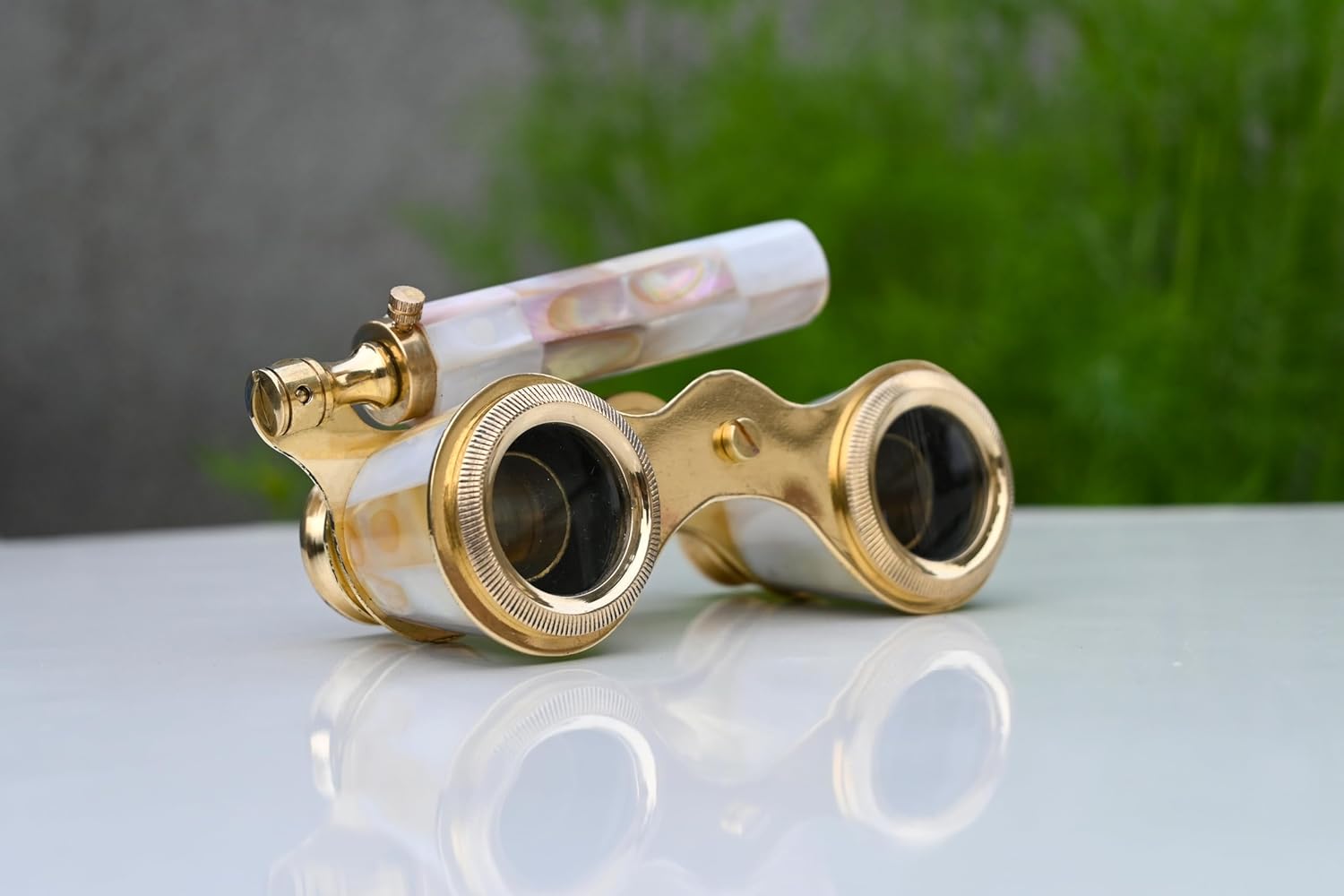Vintage Opera Glasses for Women with Leather Case – Luxury Brass Theater Opera Glasses – Elegant Gift for Opera, Ballet, Theater Lovers