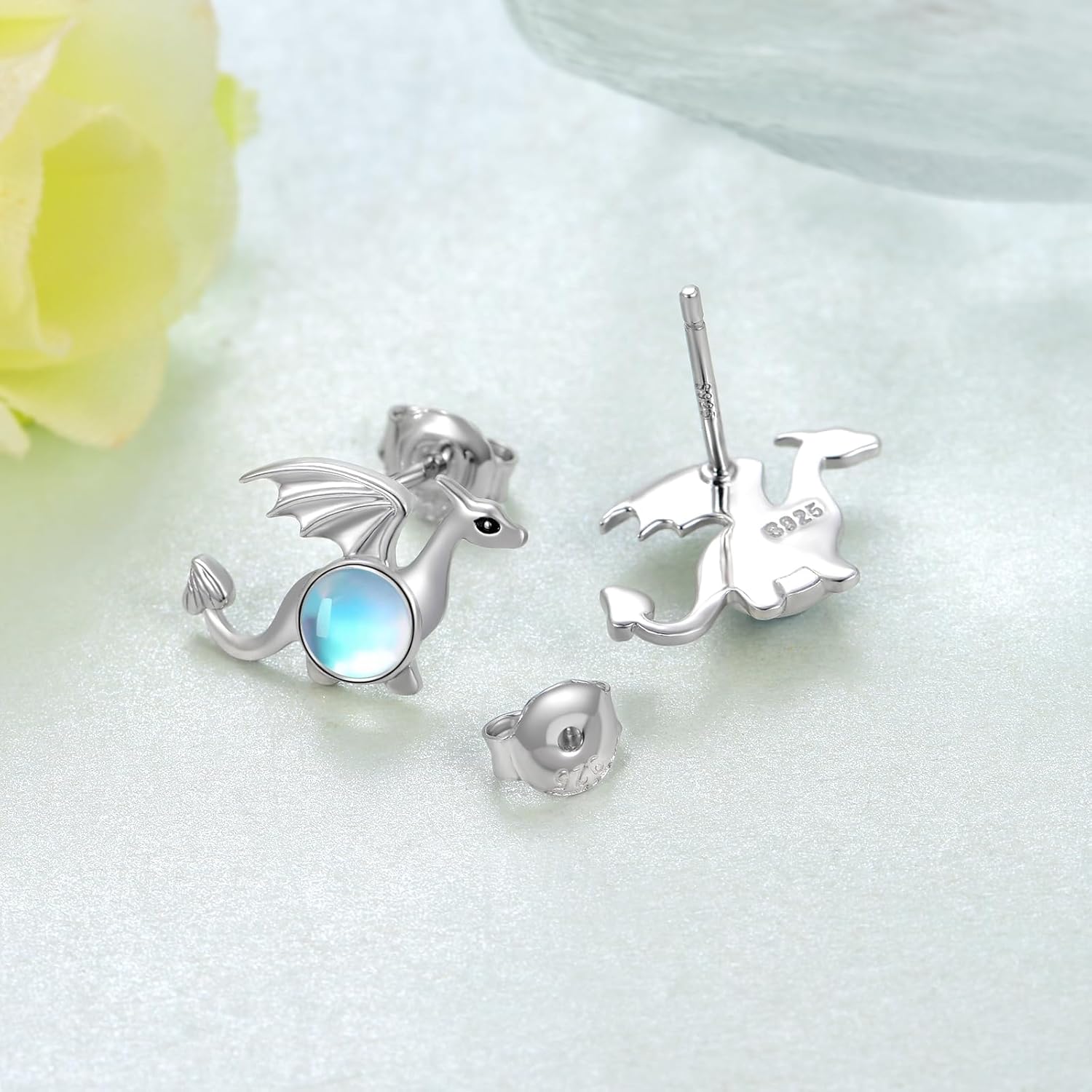 Racoon/Bearded Dragon/Donkey/Platypus/Capybara/Dragon Earrings Sterling Silver Animal Stud Earrings Animal Jewelry Gifts for Women - Image 3