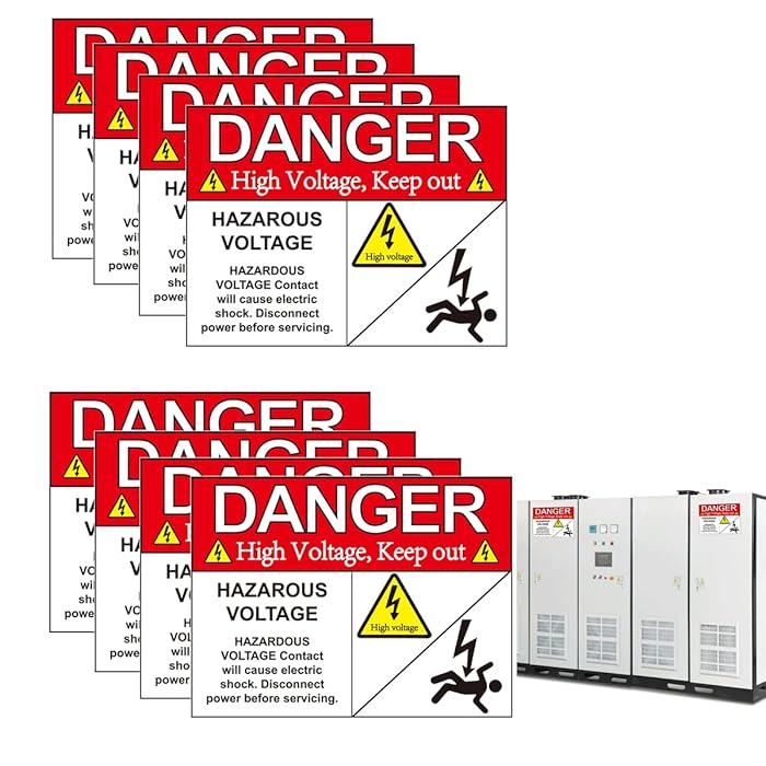 Buy Hazardous Voltage Safety Warning Sticker 3" X 4" Danger Voltage